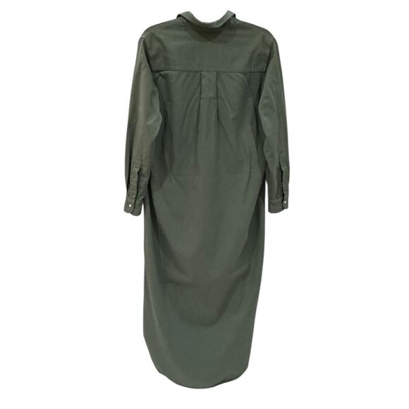 Frank & Eileen Famous Denim Rory Dress Maxi Shirtdress In Thyme Green Size XS - Picture 11 of 14